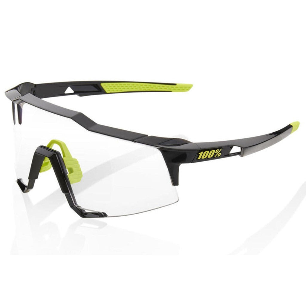 100% Sunglasses Speedcraft Gloss Black Photochromic Lens-Eyewear-Online Bicycle Shop