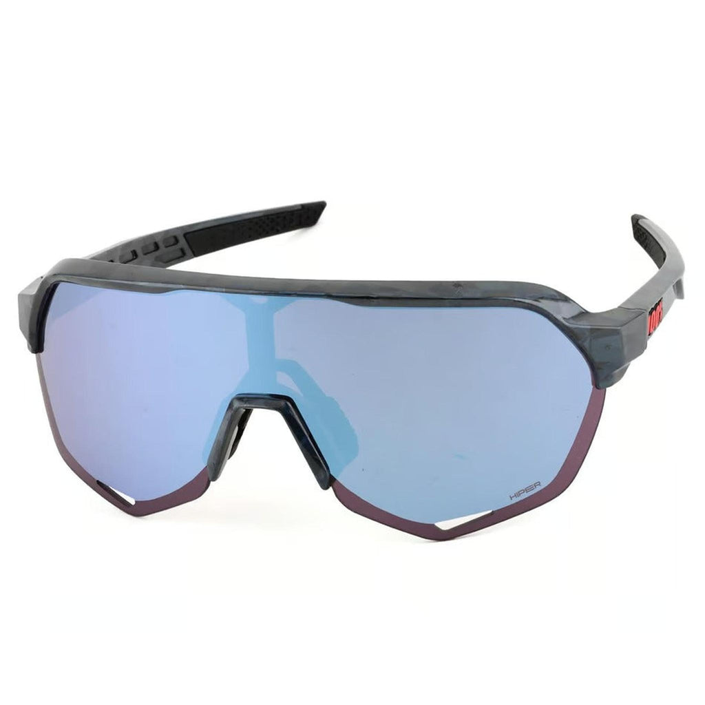 100% Sunglasses S2 Black Holographic Hiper Blue-Eyewear-Online Bicycle Shop