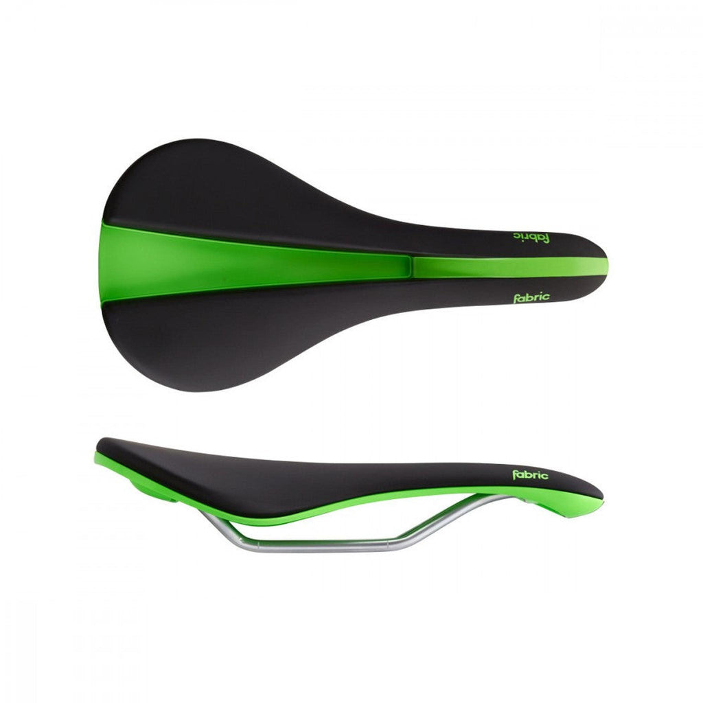 Fabric Saddle Line 134Mm Shall Elite Black/Green-Saddles-Online Bicycle Shop