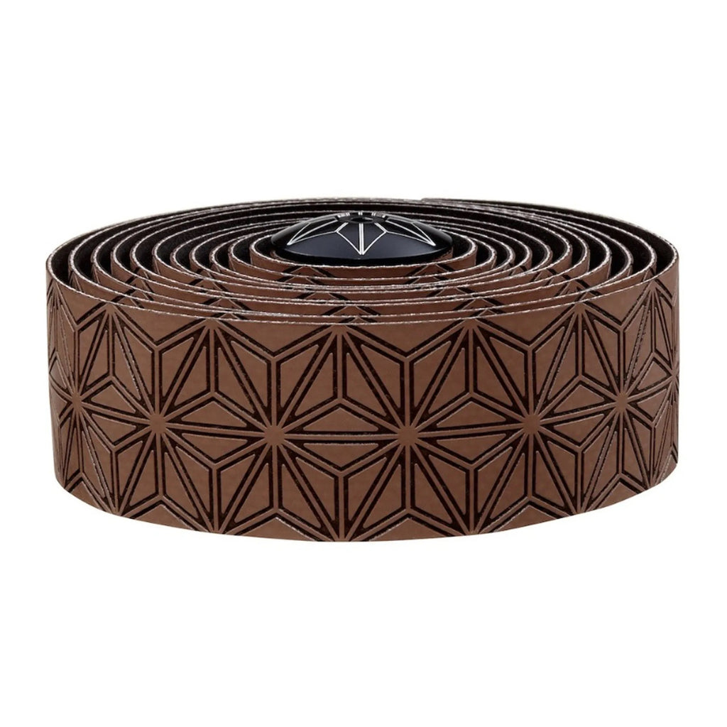 Supacaz Super Sticky Kush Gravel - Coffee + Ano Black Plugs-Bar tape-Online Bicycle Shop