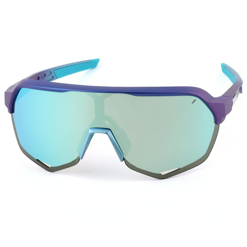 100% Sunglasses S2 Matte Metallic Into The Fade Blue Topaz-Eyewear-Online Bicycle Shop