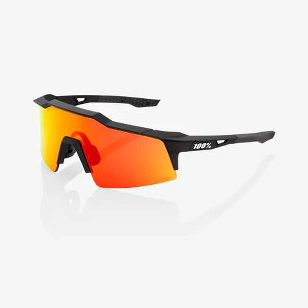 100% Sunglasses Speedcraft SL Soft tact Black Red-Eyewear-Online Bicycle Shop