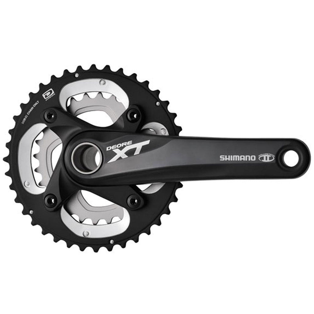 Shimano XT Crankset 175mm Black-Cranksets-Online Bicycle Shop