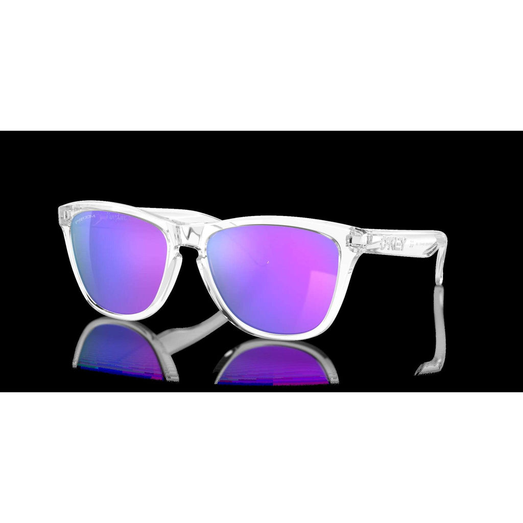 Oakley Sunglasses Frogskins XS Pol Clear Prizm Violet-Eyewear-Online Bicycle Shop