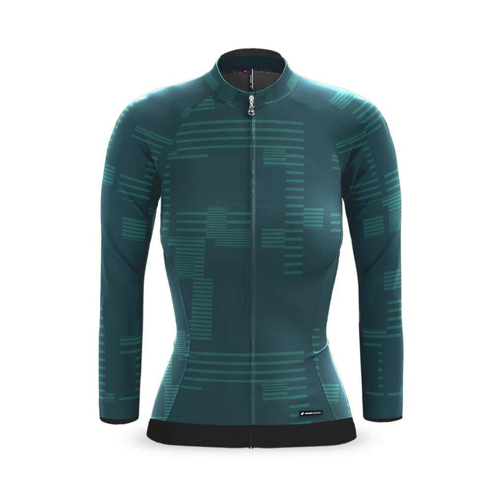 Ciovita Jacket Women Strisce Lava-Sun Sleeves-Online Bicycle Shop