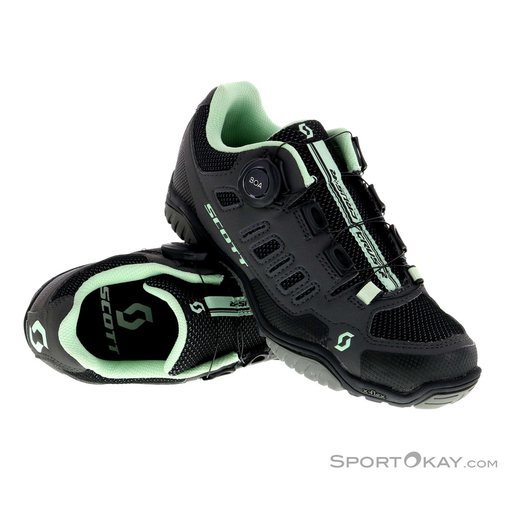 Scott Shoe Crus-R Boa Ldy Gry/Grn EU39-Shoes-Online Bicycle Shop