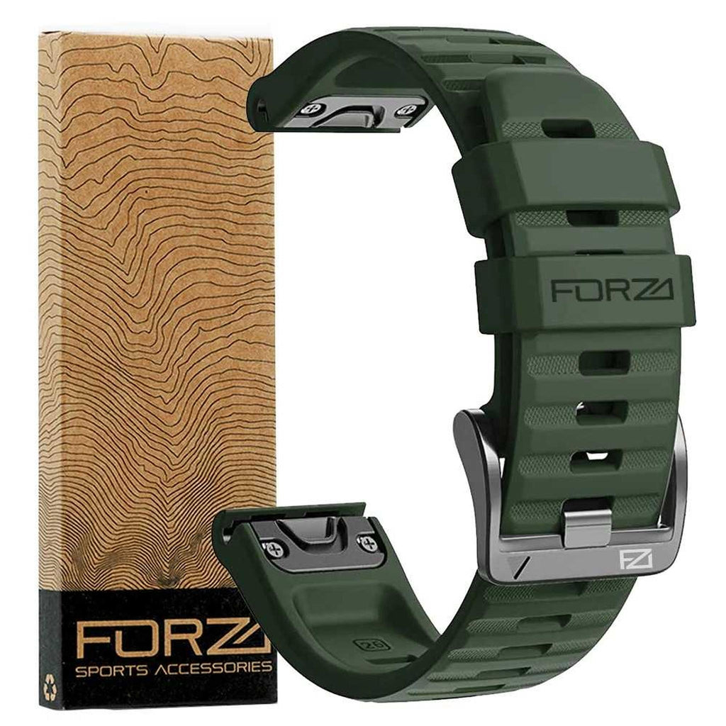 Forza 26MM Elite Replacement Watch Strap Garmin Army Green-Accessories-Online Bicycle Shop