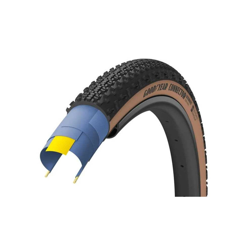 Goodyear Tyre 700x45 Connector Ultimate Tubeless Tan-Tyres-Online Bicycle Shop