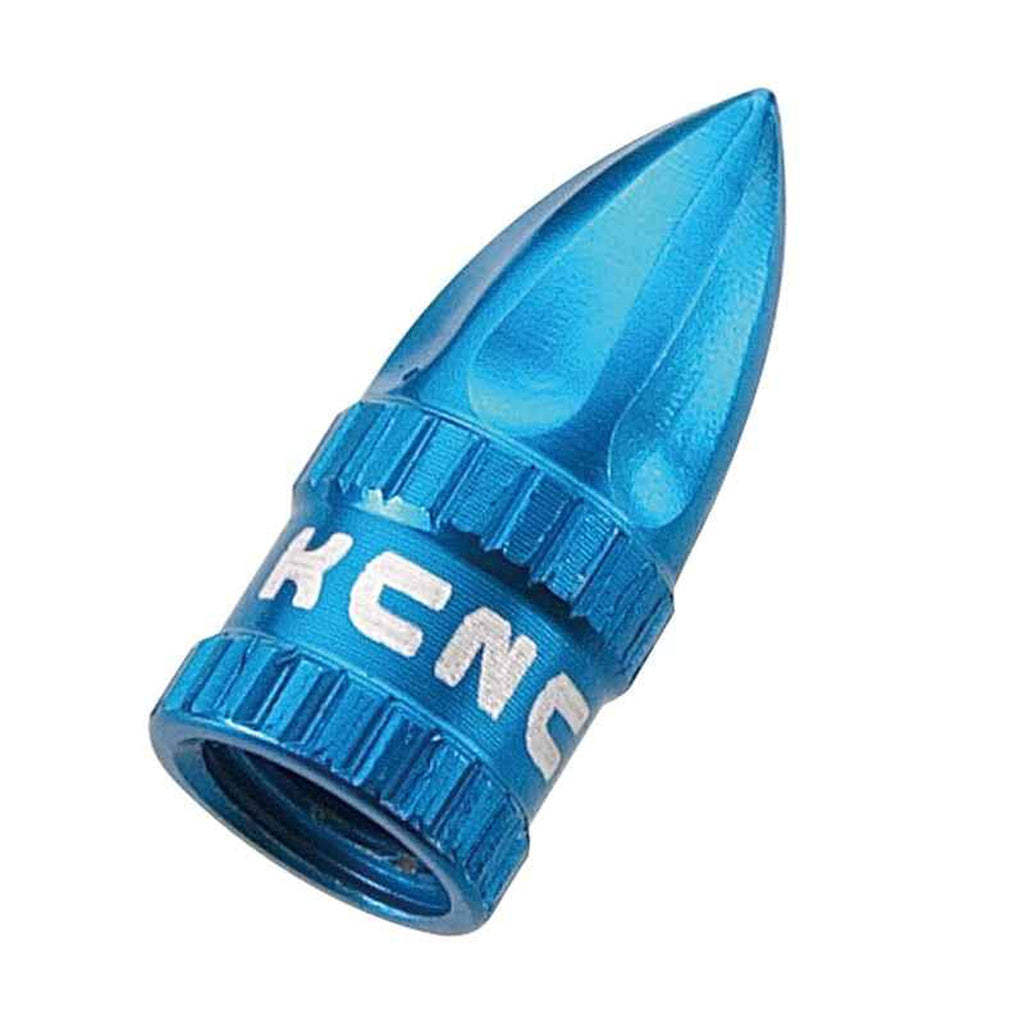 KCNC Valve Cap Kcnc Presta Pair Blue-Parts-Online Bicycle Shop