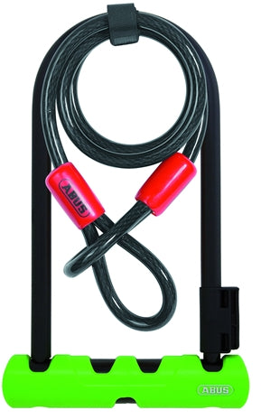 U-Lock Abus Ultra 410 + SH34 + Cobra 10/120 Green-Locks-Online Bicycle Shop