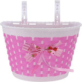 Basket Front 20"Univ Girls White Flowers