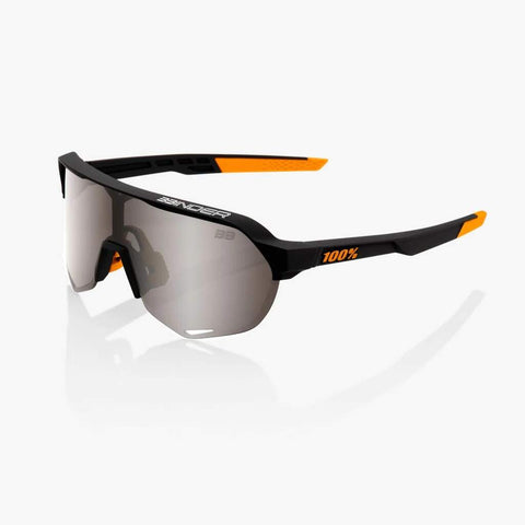 100% Sunglasses Brad Binder SE Black Silver Mirror