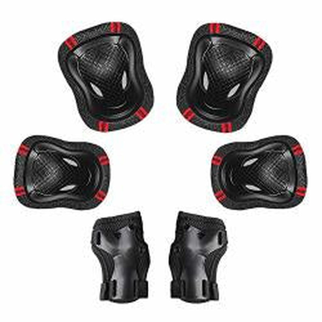 Bravvos Pad Set Kids Knee/Elbow/Wrist Med Black-Arm and leg protection-Online Bicycle Shop