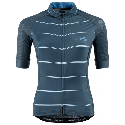 First Ascent Strike Jersey Cycling Ladies Blue Ink