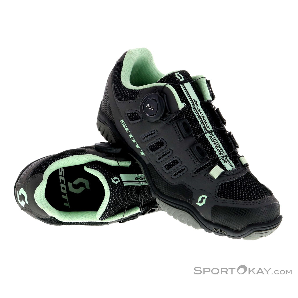 Scott Shoe Crus-R Boa Ldy Gry/Grn EU39-Shoes-Online Bicycle Shop