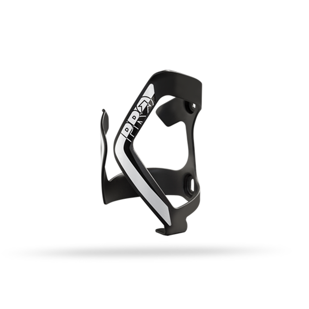 Pro Bottle Cage Side R Black/White Alloy-Parts-Online Bicycle Shop