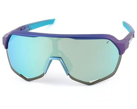 100% Sunglasses S2 Matte Metallic Into The Fade Blue Topaz