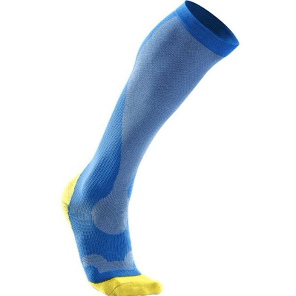 2XU Socks Comp Run Yellow/Blue XL-Socks-Online Bicycle Shop