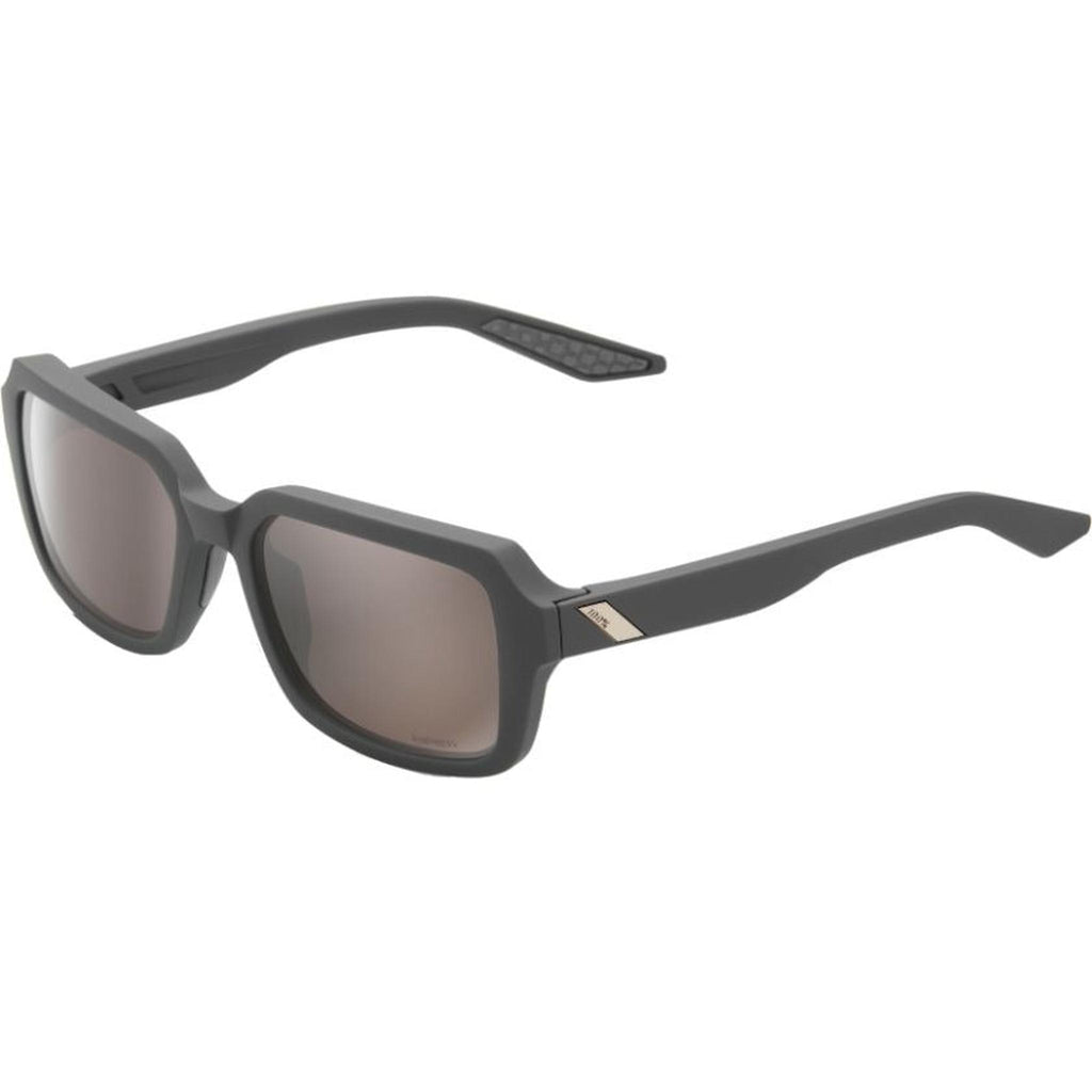 100% Sunglasses Ridely Soft Tact Cool Grey Hiper Silver-Eyewear-Online Bicycle Shop