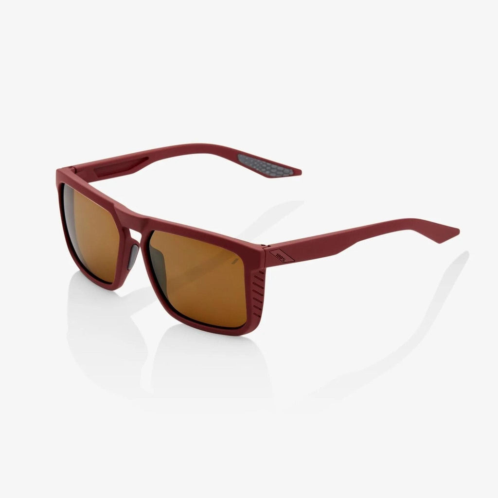 100% Sunglasses Renshaw Soft Tact Crimson Bronze Lens-Eyewear-Online Bicycle Shop