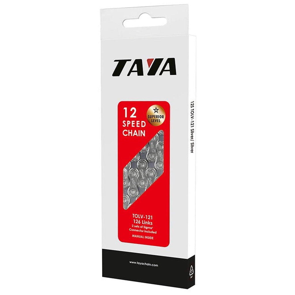 Taya Chain Tolv-121Ss 12 Speed Silver-Chains-Online Bicycle Shop