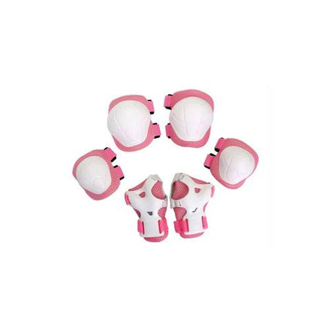 Bravvos Pad Set Kids Knee/Elbow/Wrist Sml Pink