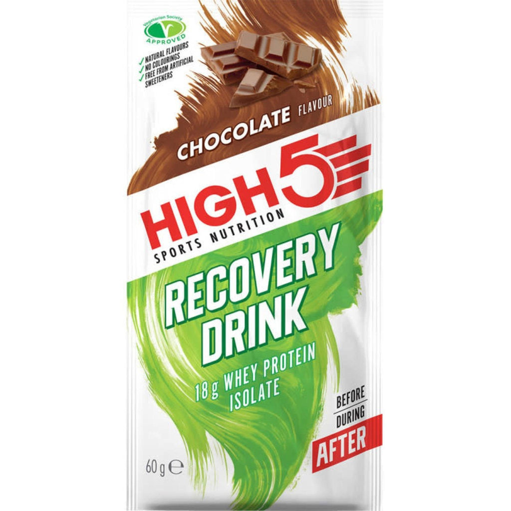 High 5 Recovery Drink Sachet 60G Chocolate-Drinks-Online Bicycle Shop