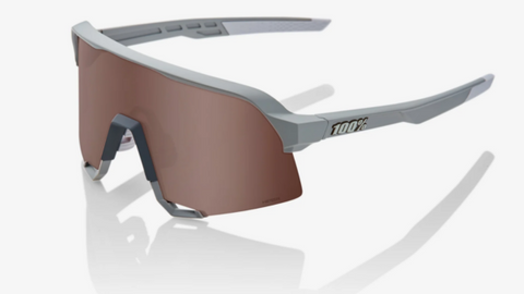 100% Sunglasses Soft tact Stone   Grey