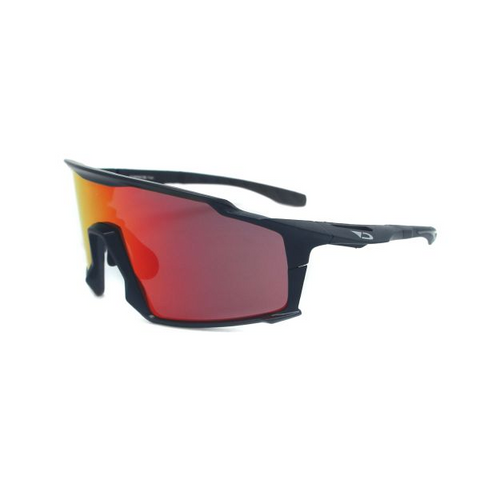 Darcs Sunglasses Peak F-MAT BLK L-Red Revo Smoke