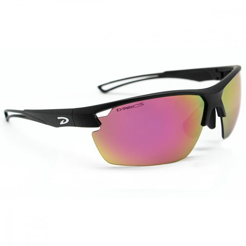 Darcs Sunglasses DG Dawn F-Mat Black L-Aura HD Red