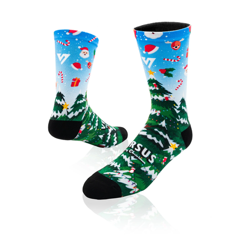 Versus Socks Santa Snowfall Christmas Elite