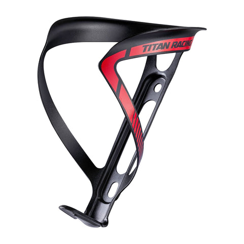 Titan Bottle Cage Stealth Black Red