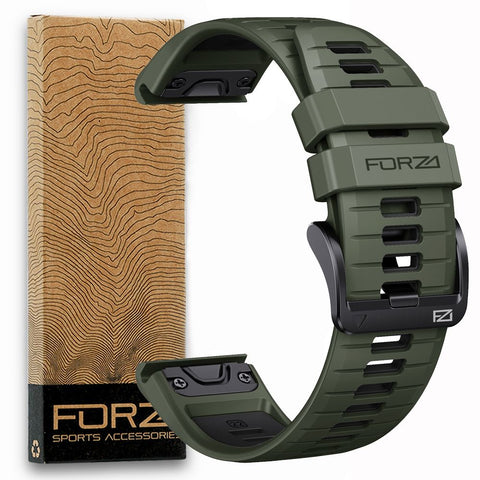 Forza 22MM Elite Replacement Watch Strap Garmin Army/Black