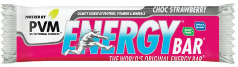 PVM Energy Bar 45G Choc Strawberry