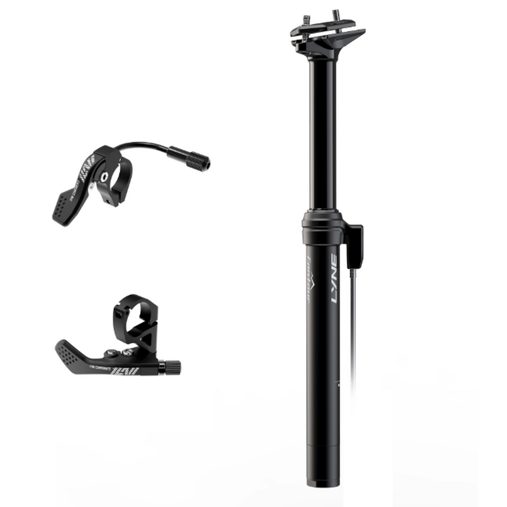Lyne Contour Dropper Seat Post 30.9mm x 125mm External V2-Parts > Seat Posts-Online Bicycle Shop