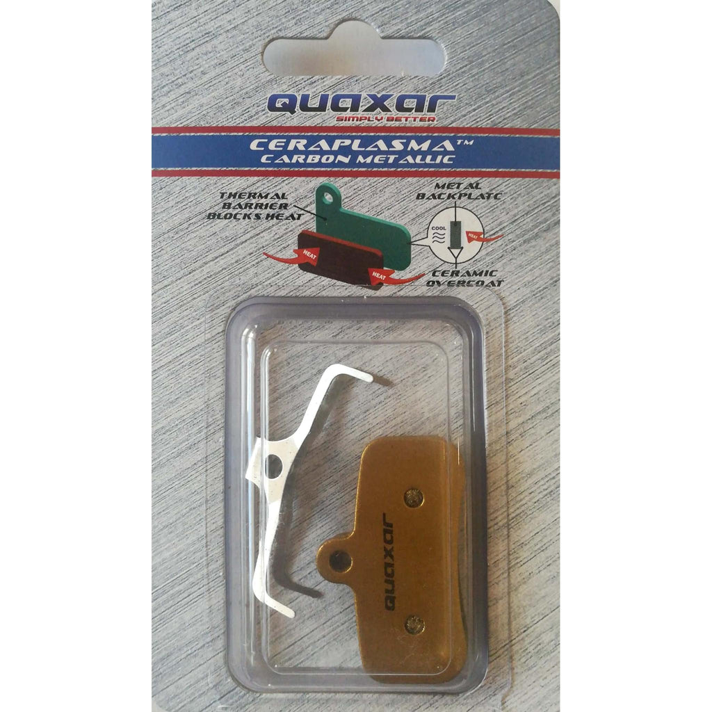 Quaxar Carbon Semi-Metallic Disc Brake Pads-Parts > Brake Pads MTB-Online Bicycle Shop