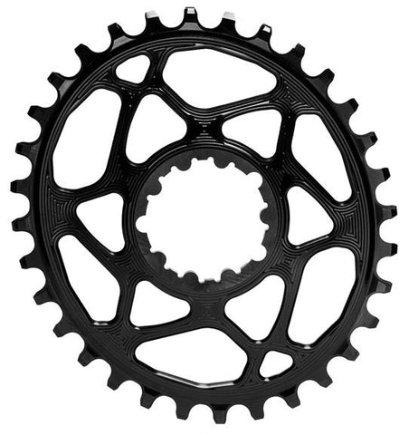 Absolute Black Chain Ring Narrow Wide Oval SRAM Spiderless Black 32 Tooth