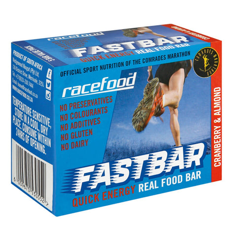 RACEFOOD FAST BAR CRANBERRY ALMOND 5PACK