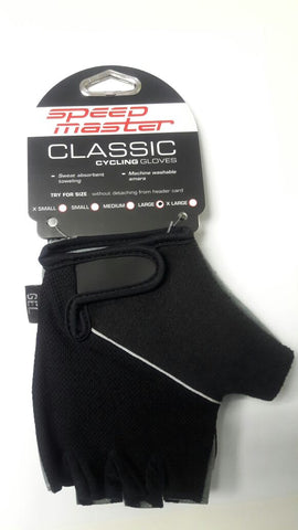 Speedmaster Classic Short Finger Gloves Black